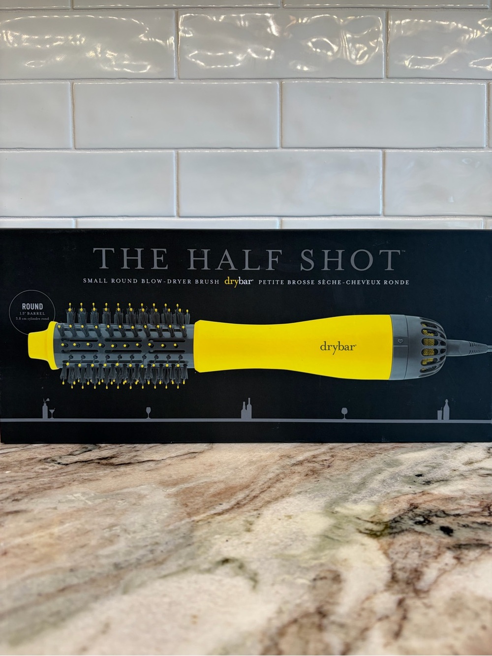 Drybar The Half Shot Blow Dryer Brush 1100W Yellow Round